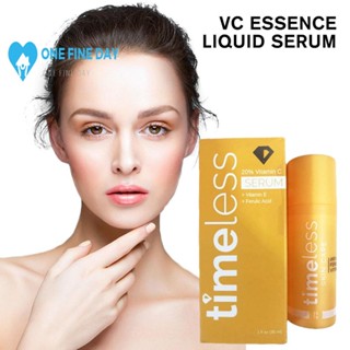 Timeless เอสเซ้นวิตามินซี 20% วิตามินอี บํารุงผิวหน้า กระจ่างใส 30 มล. VC Essence Essence Anti-A7U4