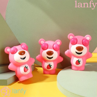 Lanfy ของเล่นตุ๊กตาหมีสตรอเบอร์รี่ สตรอเบอร์รี่น่ารัก สร้างสรรค์ ของขวัญสําหรับเด็ก