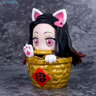 Expen โมเดลฟิกเกอร์ อนิเมะ Kamado Nezuko Kimetsu no Yaiba Lucky Cat Demon Slayer น่ารัก ของเล่นสําหรับเด็ก