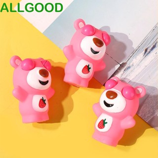 Allgoods ของเล่นตุ๊กตาหมีสตรอเบอร์รี่น่ารัก ยืดหยุ่น เด้งกลับช้า