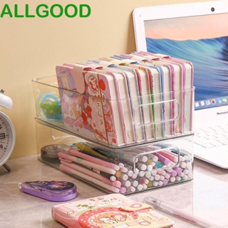 Allgoods กล่องลิ้นชักเก็บของ แบบใส วางซ้อนกันได้ กันน้ํา กันฝุ่น สําหรับใส่เครื่องสําอาง เครื่องเขียน