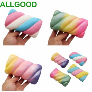 Allgoods ของเล่นบีบสกุชชี่ ผ้าฝ้าย แบบนิ่ม สีรุ้ง สําหรับเด็ก