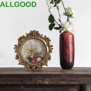 Allgoods กรอบรูปเรซิ่น สีทอง สไตล์ยุโรป สําหรับแขวนตกแต่งห้อง