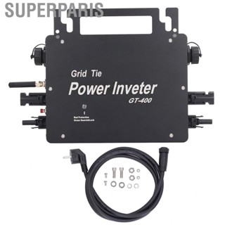 Superparis Solar Micro Inverter DC To AC IP65  EU Plug 230V  400W Frequency Protection for Power