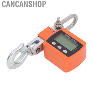 Cancanshop LCD Crane Scale Aluminum Alloy  500KG High Accuracy Hanging Hook Steel Digital Display for Dock Weighing