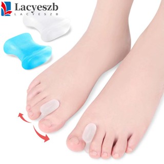 Lacyeszb เครื่องหนีบนิ้วเท้า, ตัวป้องกันตาปลา, ตัวแยกเฝือกนิ้วเท้า, การแก้ไขนิ้วหัวแม่มือที่สะดวกสบาย, ตัวปรับนิ้วหัวแม่มือ สีฟ้า