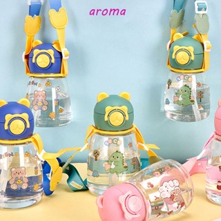 Aroma ฝาน้ําดื่ม แบบพกพา กันรั่ว ลายหมี สําหรับเด็ก