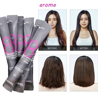 Aroma แชมพูเคราติน แบบพกพา 8 วินาที ครีมบํารุงเส้นผม