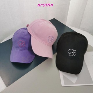 Aroma หมวกเบสบอล หมวกกอล์ฟ น่ารัก ลําลอง หมวกสแน็ปแบ็ค ฮิปฮอป หมวกกันแดด