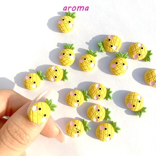 Aroma อุปกรณ์ตกแต่งเล็บเรซิ่น รูปดอกทานตะวัน แครอท 3D หมุนได้