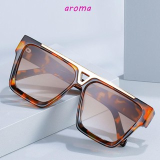 Aroma แว่นตากันแดด ทรงสี่เหลี่ยม ป้องกันรังสียูวี สไตล์เกาหลี สําหรับผู้หญิง ผู้ชาย