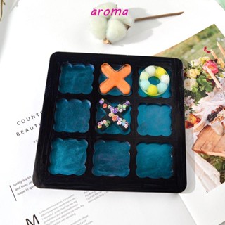 Aroma เกมหมากรุก XO แฮนด์เมด DIY ของเล่นเสริมพัฒนาการ สําหรับครอบครัว พ่อแม่ และเด็ก