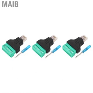 Maib RJ45 Adapter Connector Perfect Match Screw Terminal for Network