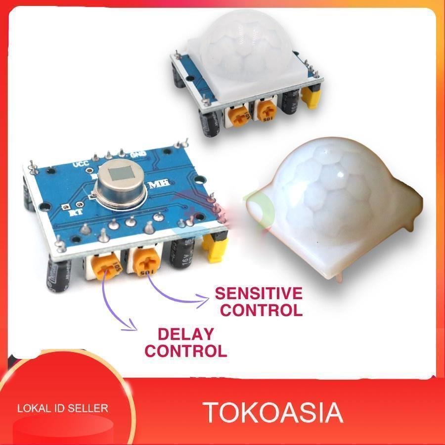 HC-SR501 PIR human Sensor โมดูลเซ็นเซอร์ตัวอินฟราเรด pyroelectric sr501microcontroller