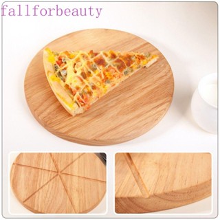 Fallforbeauty บอร์ดไม้ธรรมชาติ ทรงกลม โฮมเมด สําหรับร้านอาหาร พิซซ่า DIY