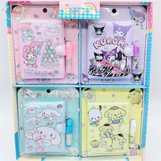 Mxbeauty สมุดโน้ต ลาย My Melody Journals Kouromi Cinnamoroll ขนาดเล็ก พร้อมปากกา