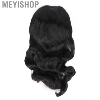 Meyishop Curly Wig  Matte Wear Resistant Wavy Shoulder Length for Women Cosplay