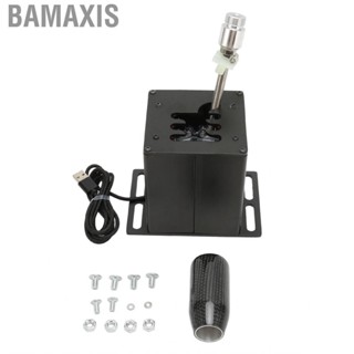 Bamaxis USB Simulator Shifter Plug and Play Black Carbon Fiber Grip Ergonomic Design Racing Game H for Windows PC G25 G920