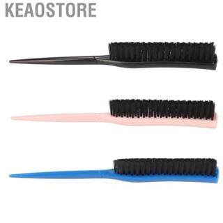 Keaostore Hair Teasing Brush 3 Row Nylon Add Volume Ergonomic Portable Styling Rat Ta