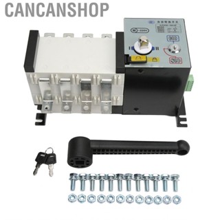 Cancanshop Dual Power Automatic Transfer Switch Generator Changeover Tool PC Intelligent Isolation 2 in 1 Out 4P 160A AC400V with  ATS