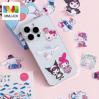 Jenniferdz Goo Card Guka สติกเกอร์ ลายการ์ตูนอนิเมะ Melody Kuromi Cinnamoroll มีกาวในตัว สําหรับตกแต่งสมุดไดอารี่ สมุดบัญชี