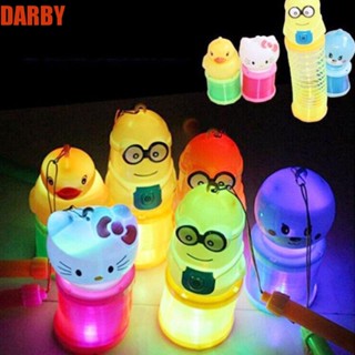 Darby โคมไฟพลาสติก Led ทรงกลม สีรุ้ง แบบพกพา ของเล่นเสริมการเรียนรู้เด็ก