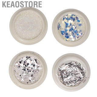 Keaostore Nail Sequins Stylish Glitter Safety Decorative for Toenails Girls