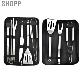 Shopp BBQ Grill Accessories  Practical Stainless Steel Tool Set Ergonomics for Outdoor Grilling