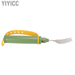 Yiyicc Eating Aids Utensils Adjustable Stainless Steel  Hygienic Thicken Prevent Slipping Shaking for Hand