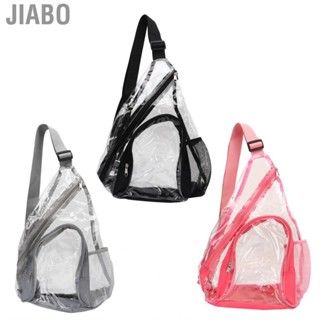 Jiabo Transparent  Backpack PVC Comfortable Clear Sling Bag for Travel