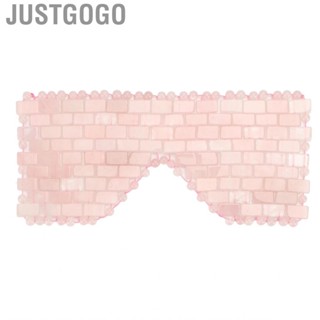 Justgogo Cooling Sleeping  Eye Masks Jade Jadestone Pad To Reduce