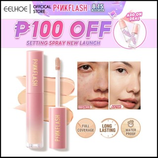 PINKFLASH คอนซีลเลอร์สำหรับสิวแบบกันน้ำ Long Lasting Smooth Full Coverage Matte Natural Liquid Concealer Face Highlight OhMyBreath -eelhoe