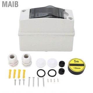 Maib Circuit Breaker Disconnect Switch  DC Mini Transparent Cover Pa66 6A 2P IP65 for Solar System