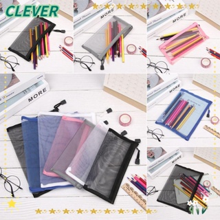 Clever กระเป๋าใส่เหรียญ กระเป๋าเครื่องสําอาง ผ้าไนล่อน มีซิป 1 ชิ้น