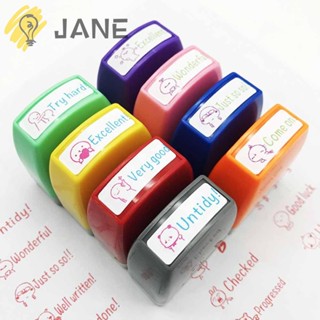 Jane แสตมป์ตรายางหมึก รูปการ์ตูนภาษาอังกฤษ ของเล่นสําหรับเด็ก