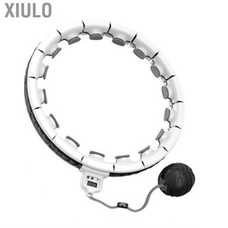 Xiulo Waist Training Hoop  Button Cell Powered Detachable Adjustable Fitness Timing System Smart Portable 16 Knots for