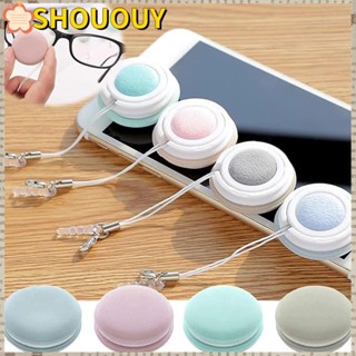 Shououy ฟองน้ําเช็ดทําความสะอาดโทรศัพท์มือถือ แว่นตา สีแคนดี้ 4 ชิ้น