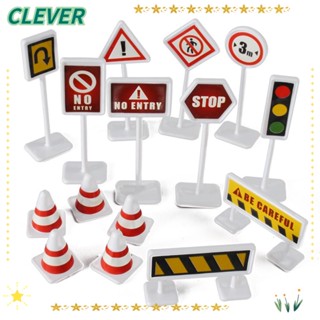 Clever โมเดลป้ายจราจรจําลอง เพื่อการศึกษา สําหรับเด็กปฐมวัย