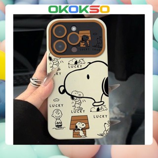 [Okso] ใหม่ เคสโทรศัพท์มือถือแบบนิ่ม กันกระแทก ลายการ์ตูนสนูปปี้ สําหรับ OPPO Reno9 Reno8 Reno7pro reno6 5