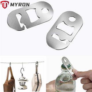 Myron 2 ชิ้น หัวเข็มขัดเชือก อลูมิเนียม มัลติฟังก์ชั่น หัวเข็มขัด เต็นท์ เชือก ตัวปรับความตึง ตัวปรับความตึงเต็นท์ ตั้งแคมป์