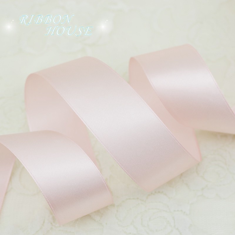 (22M/ROLL) ความกว้างไม่แย้มเนื้อสีชมพูริบบิ้นด้านเดียวใช้สําหรับงานแต่งงานโบว์ตกแต่งเค้กกล่องของขวัญบรรจุภัณฑ์ - รูปที่ 4