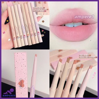 Cappuvini 3d Lips Velvet Matte Lip Liner Pencil Waterproof Lasting Plum Lipstick Natural Outline Lips Contour Line 5 Color -AME1