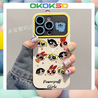 [Okso] ใหม่ เคสโทรศัพท์มือถือแบบนิ่ม กันกระแทก ลายการ์ตูนพาวเวอร์พัฟฟ์เกิร์ล สําหรับ OPPO Reno9 Reno8 Reno7pro reno6 5