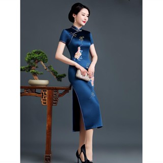 ชุดเย็บปักถักร้อย qipao 2022 2022 ไฮเอนด์ สําหรับคุณแม่ แม่ ประจําวัน 2022
