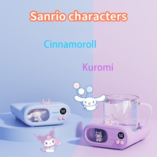 Kawaii Sanrio Cinnamoroll แผ่นรองแก้ว ทําความร้อน ลายการ์ตูน Kuromi น่ารัก ของขวัญ สําหรับเด็กผู้หญิง