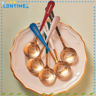 Lontime ช้อนหนา ลายการ์ตูนน่ารัก สําหรับใช้ในครัวเรือน