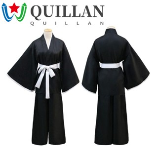 Quillan Kuchiki Rukia ชุดเครื่องแต่งกาย ชุดกิโมโน เครื่องแต่งกาย สําหรับปาร์ตี้ฮาโลวีน