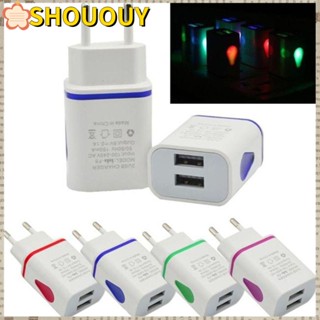 Shououy อุปกรณ์ชาร์จ USB ปลั๊ก US EU สําหรับ Sam sung