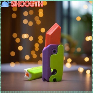 Shoogth ของเล่นคลายเครียด พลาสติก พิมพ์ลายแครอท ของขวัญ สําหรับผู้ใหญ่