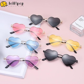 Lollipo1 แว่นกันแดด รูปหัวใจ สําหรับเด็ก 5-10 ปี